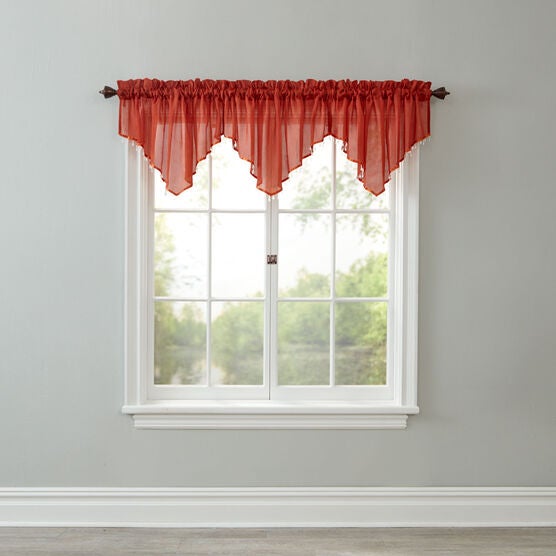 BH Studio Crushed Voile Ascot Valance, BH Studio Crushed Voile Ascot Valance,