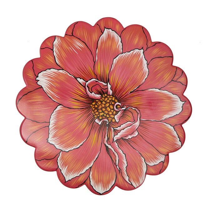 Exclusive Hand-Painted Flower Side Table, , on-hover image number 1