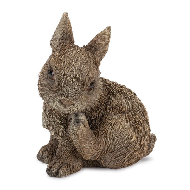 Mini Garden Bunny Rabbit Figurine (Set of 3), BROWN, alternate image number null
