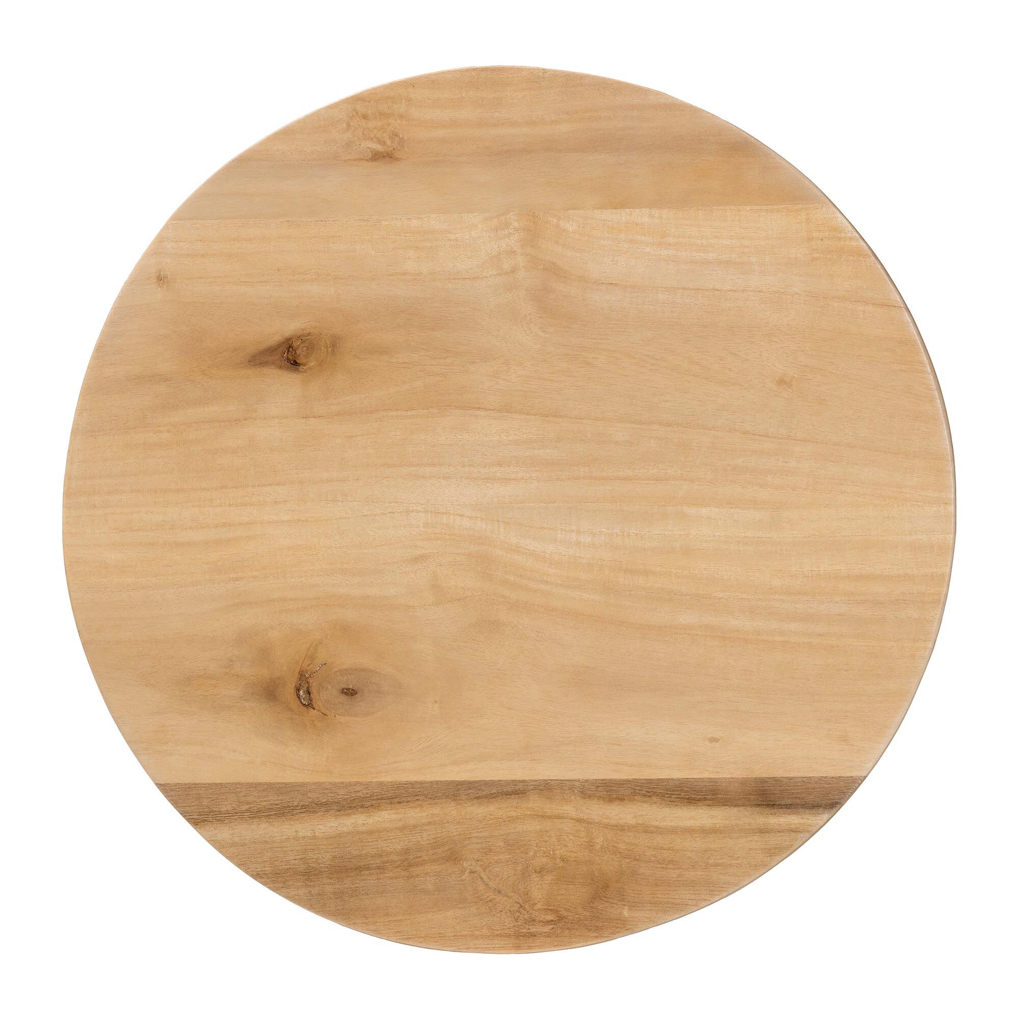 Caribic Modern Slatted Acacia Wood End Table, BROWN, alternate image number 3