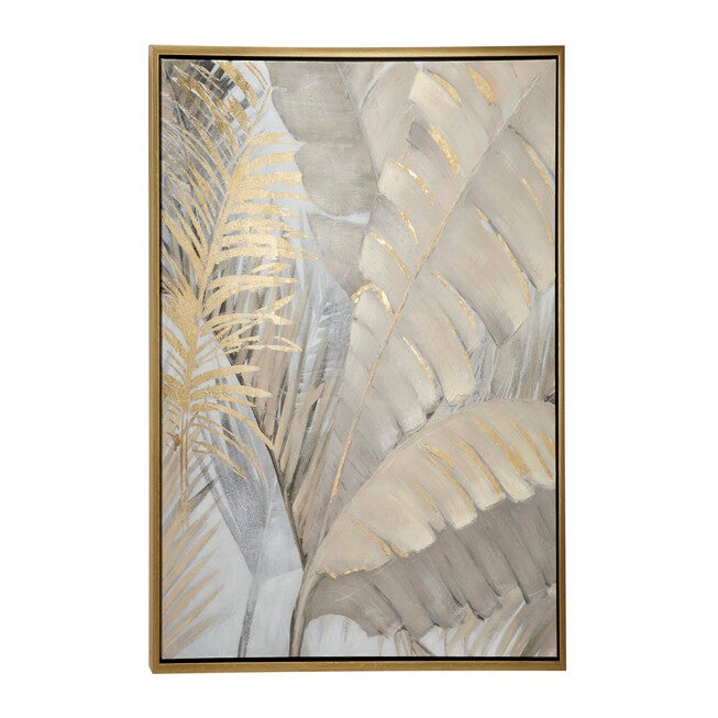 Cosmoliving By Cosmopolitan Brown Canvas Wall Art Framed Wall Art, BROWN, hi-res image number null