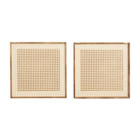 Set Of 2 Brown Wood Farmhouse Wall Decor, , alternate image number null