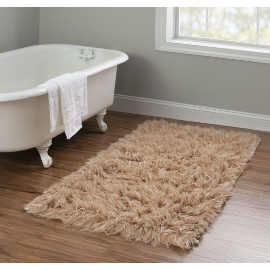 Flokati Tan Rug, , on-hover image number null