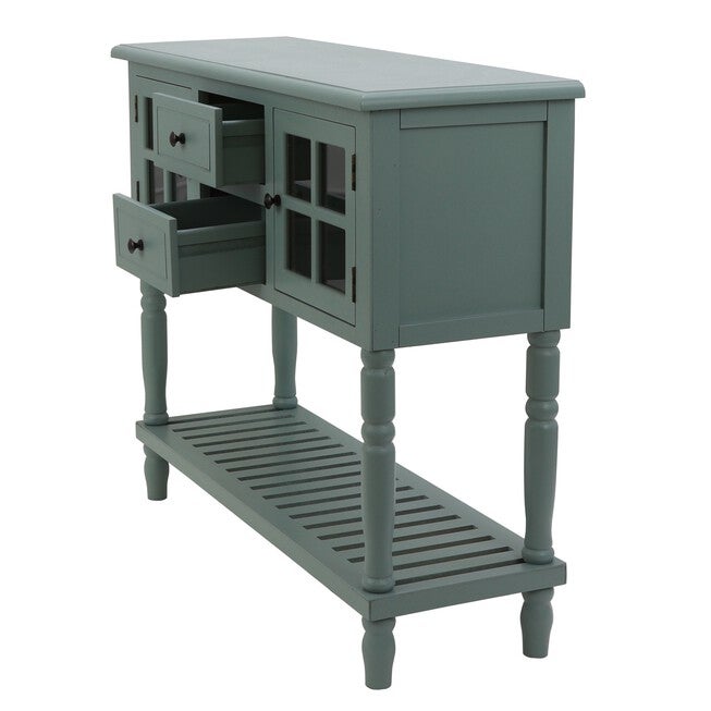 Antique Iced Blue Buffet Condole , , alternate image number 2