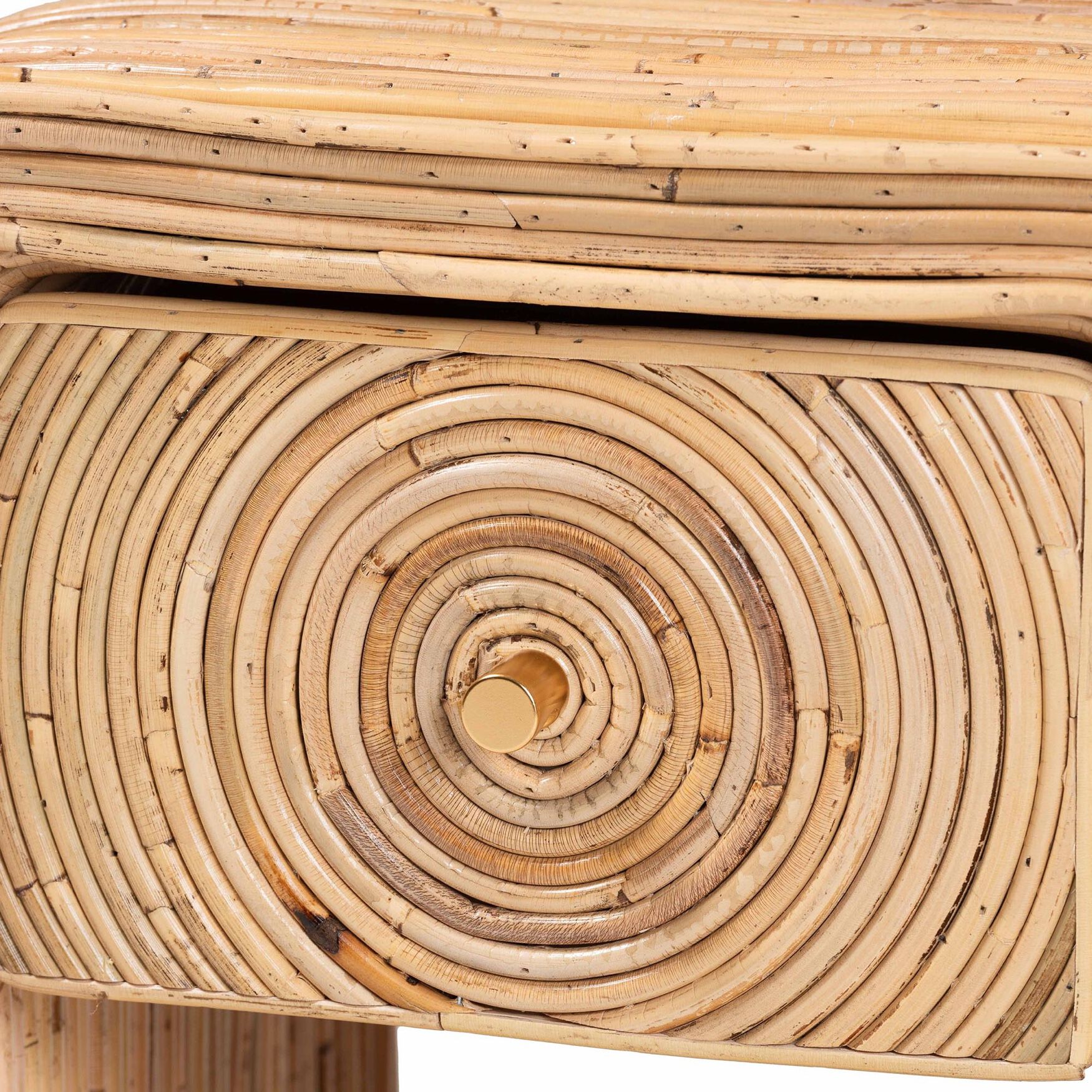 Rosina Bohemian Natural Rattan 1-Drawer Nightstand, , alternate image number 10