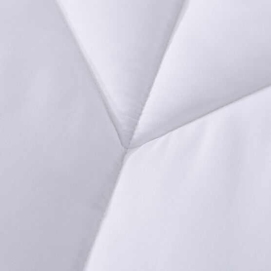 Chevron Stitch Down Alternative Comforter, White, , alternate image number null