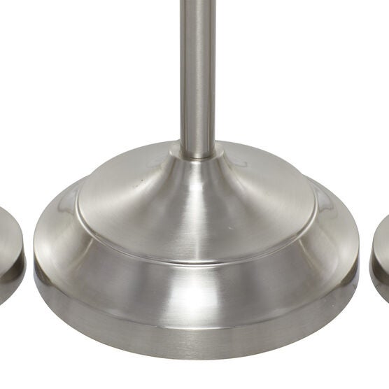 Set Of 3 Silver Coastal Table Lamp, , alternate image number null