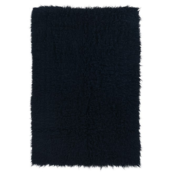 Flokati Black Rug, BLACK, hi-res image number 0