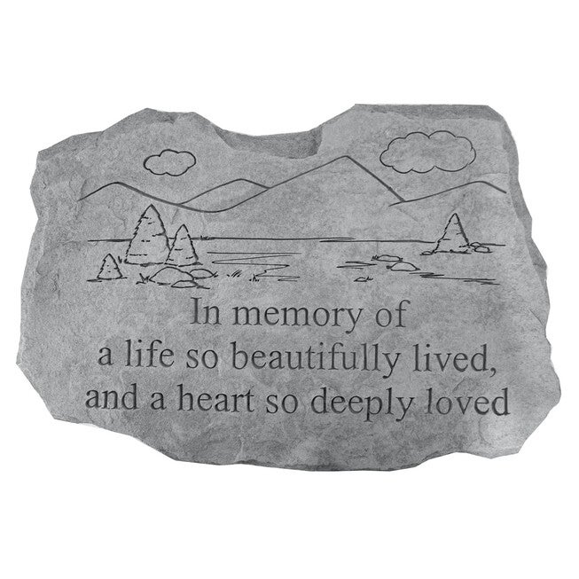 In Memory Garden Memorial Accent Stone, GREY, hi-res image number null