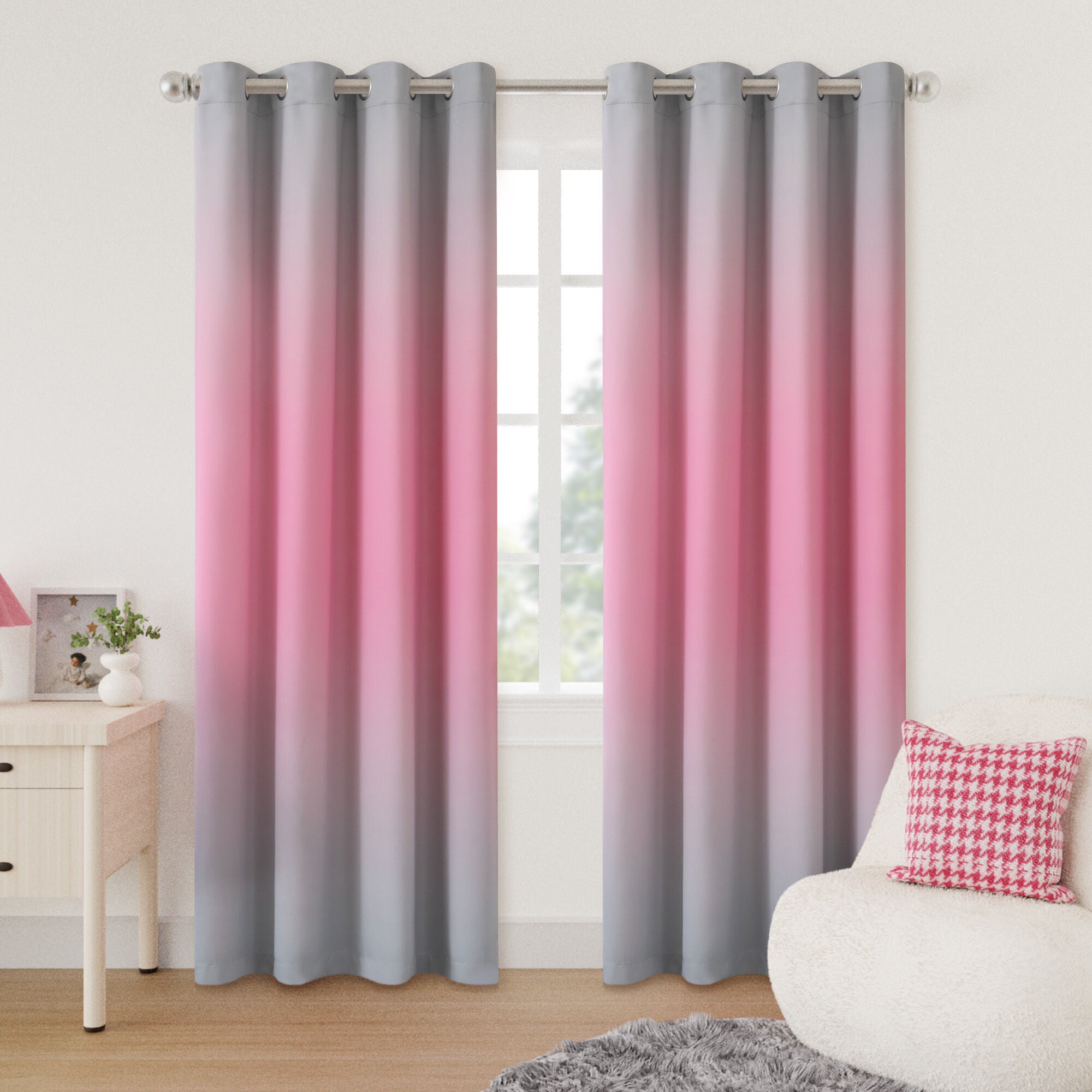 Ombre Room Darkening Grommet Pair