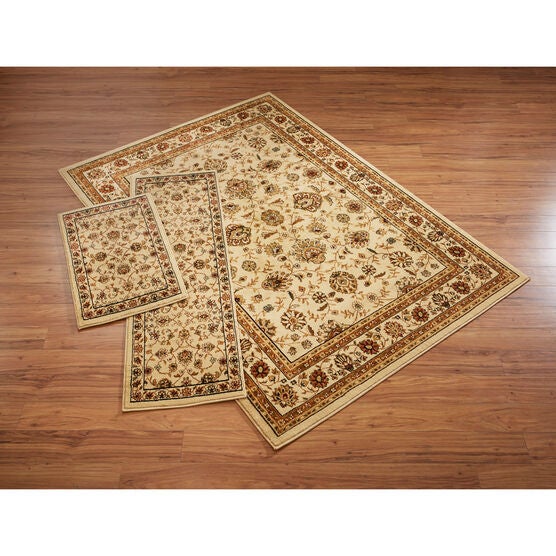 3-PC Embrace Border Rug Set, BEIGE