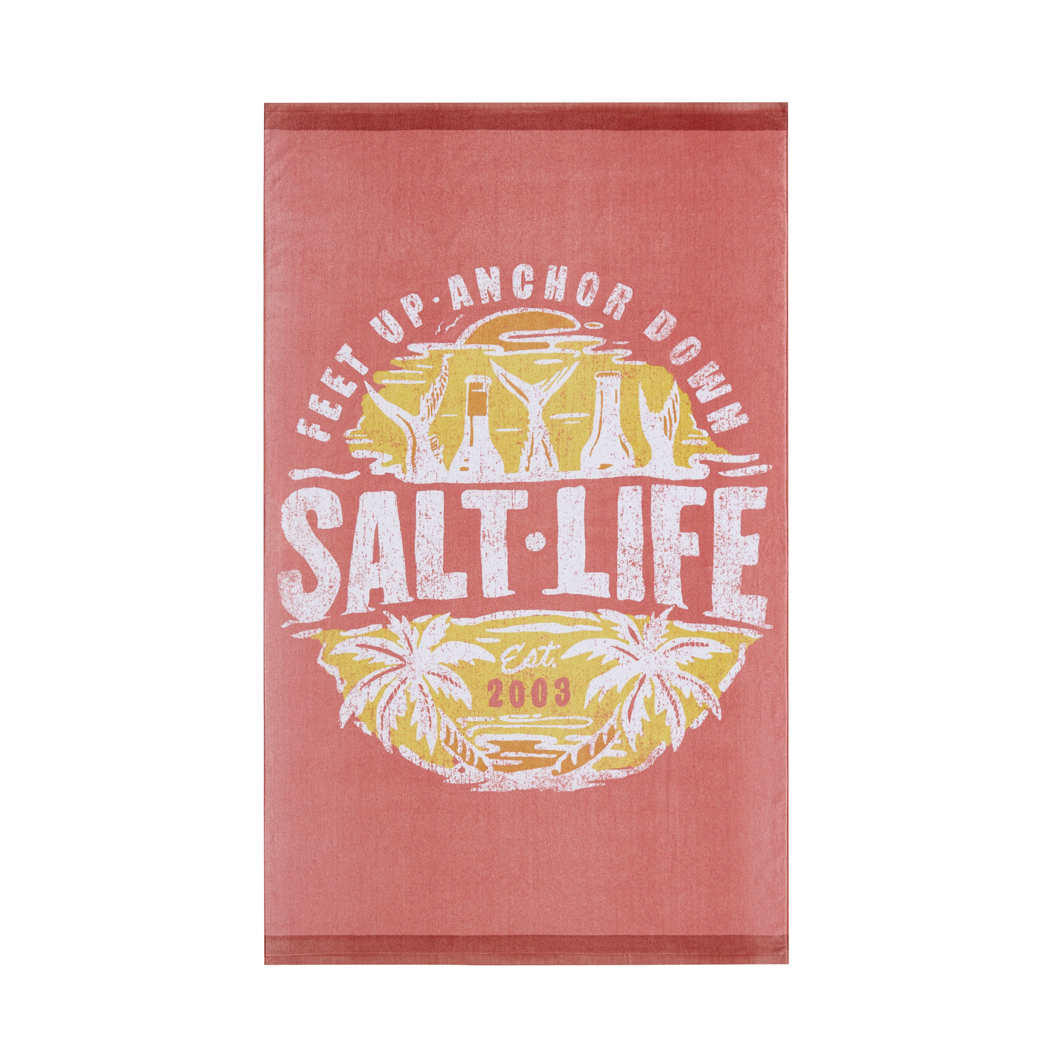 Weekend Forecast Beach Towel, CORAL, alternate image number 2