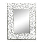 Silver Industrial Metal Wall Mirror, , alternate image number null