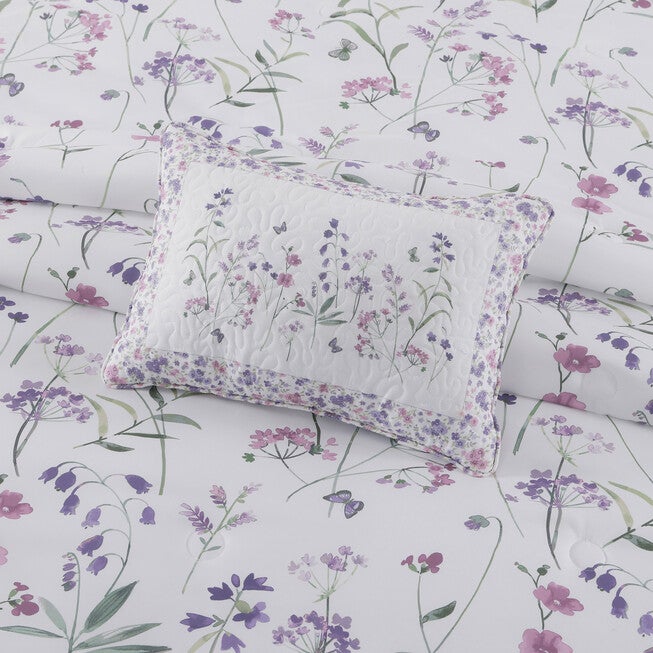 Nola Boudoir Decorative Throw Pillow, LILAC, alternate image number 1