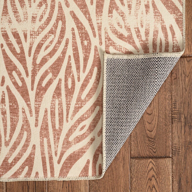 Washable Leona Ivory/Rust Rug, , on-hover image number null