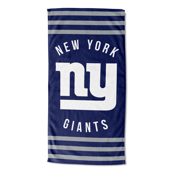 NY Giants Stripes Beach Towel, MULTI, hi-res image number null