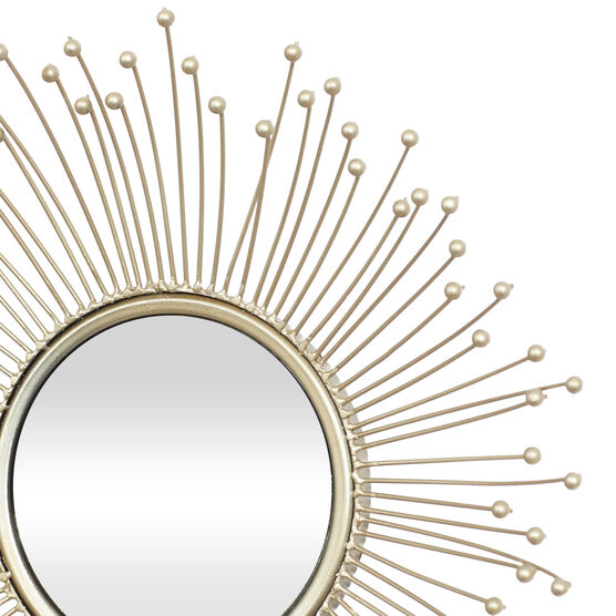 Set Of 3 Gold Metal Glam Wall Mirror, , alternate image number null