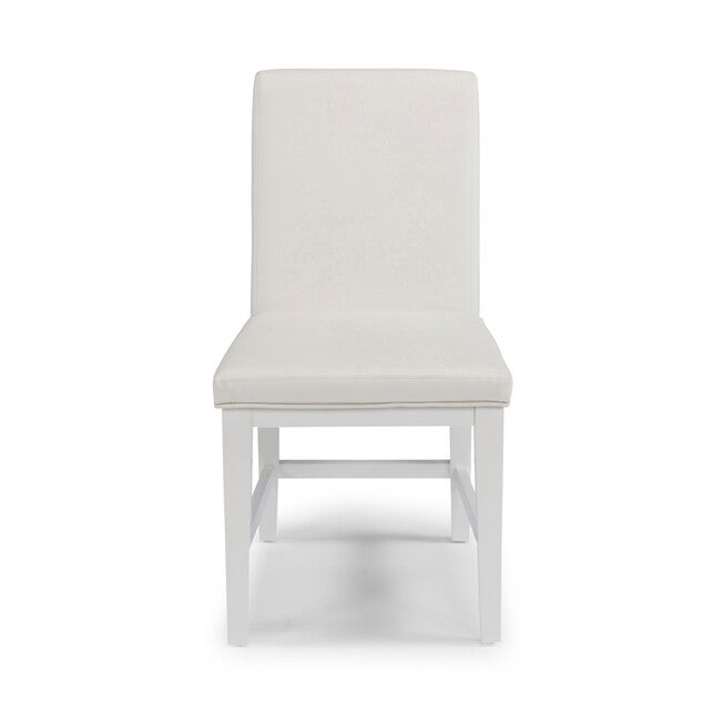 Linear Pair of Dining Chairs , WHITE, hi-res image number null