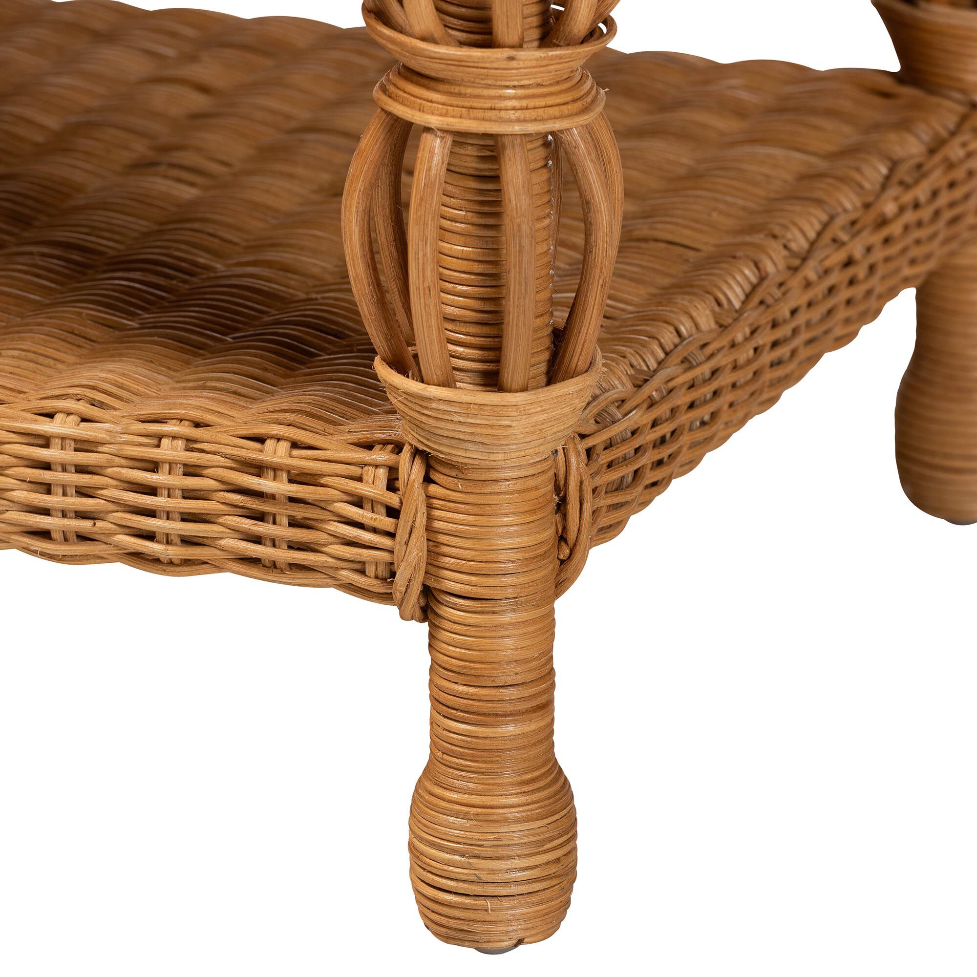 Dolby Natural Rattan Coffee Table, LIGHT HONEY, alternate image number 5