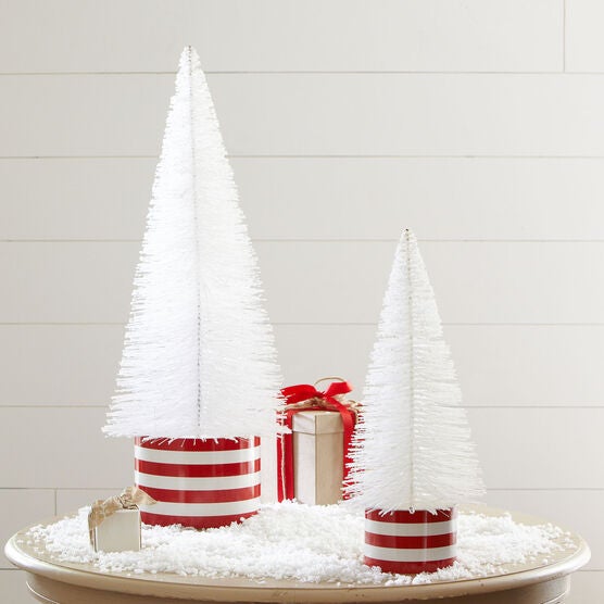 Small Tabletop Glitter Tree , WHITE Small Tabletop Glitter Tree , WHITE