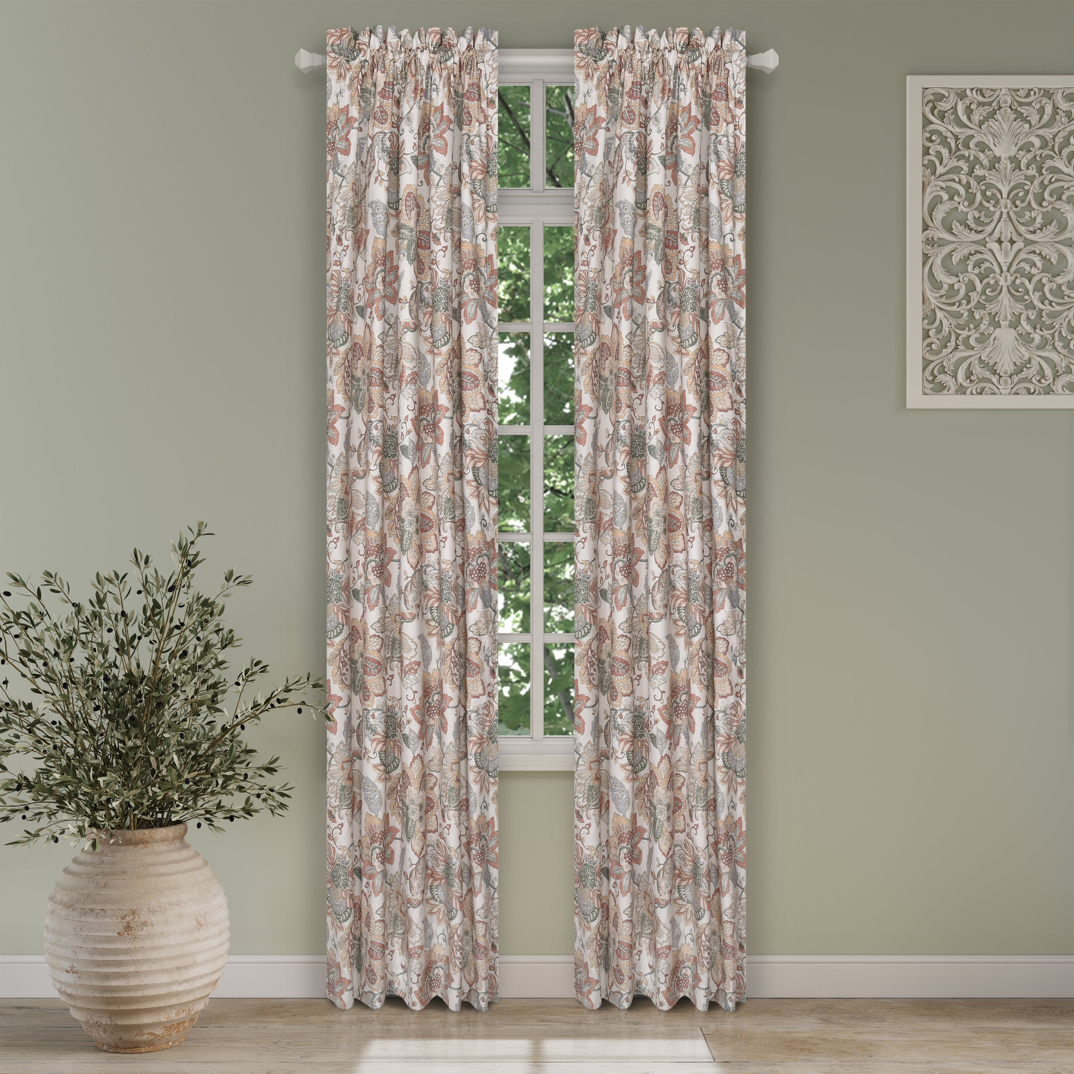 Janessa 84 Inch Window Panel Pair, SPICE, alternate image number null