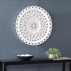 Sollison Carved Wall Décor, WHITE, hi-res image number null