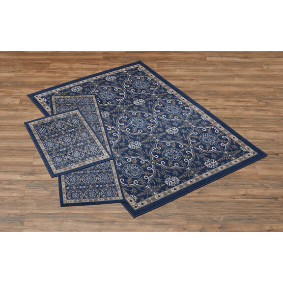 3-pc Tayse Rug Collection, CHLOE NAVY, hi-res image number null