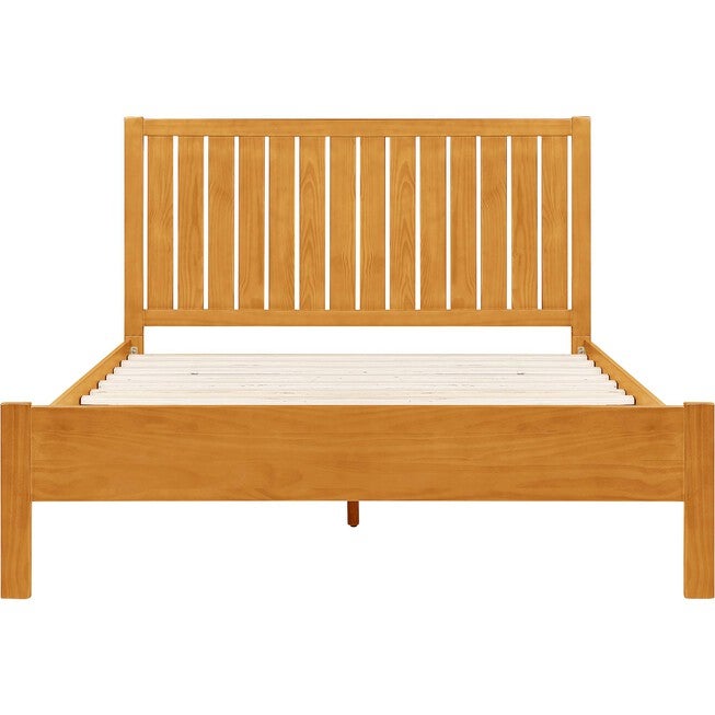 Graham Wooden Platform Bed in Black, Queen, OAK, alternate image number 3