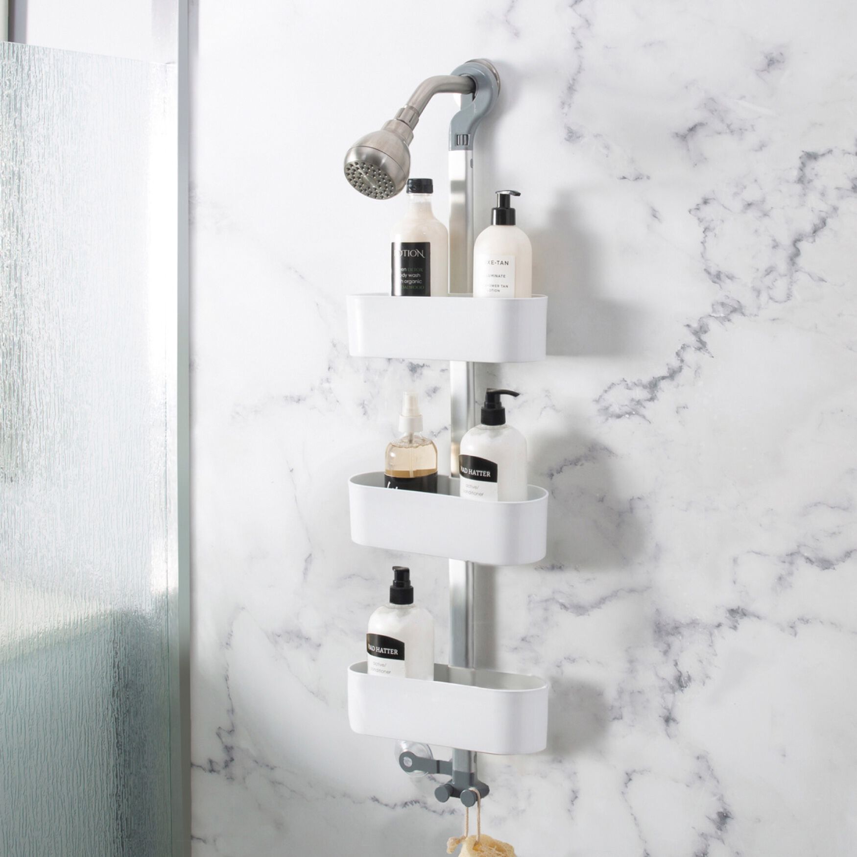 Adjustable 3-Tier Shower Caddy
