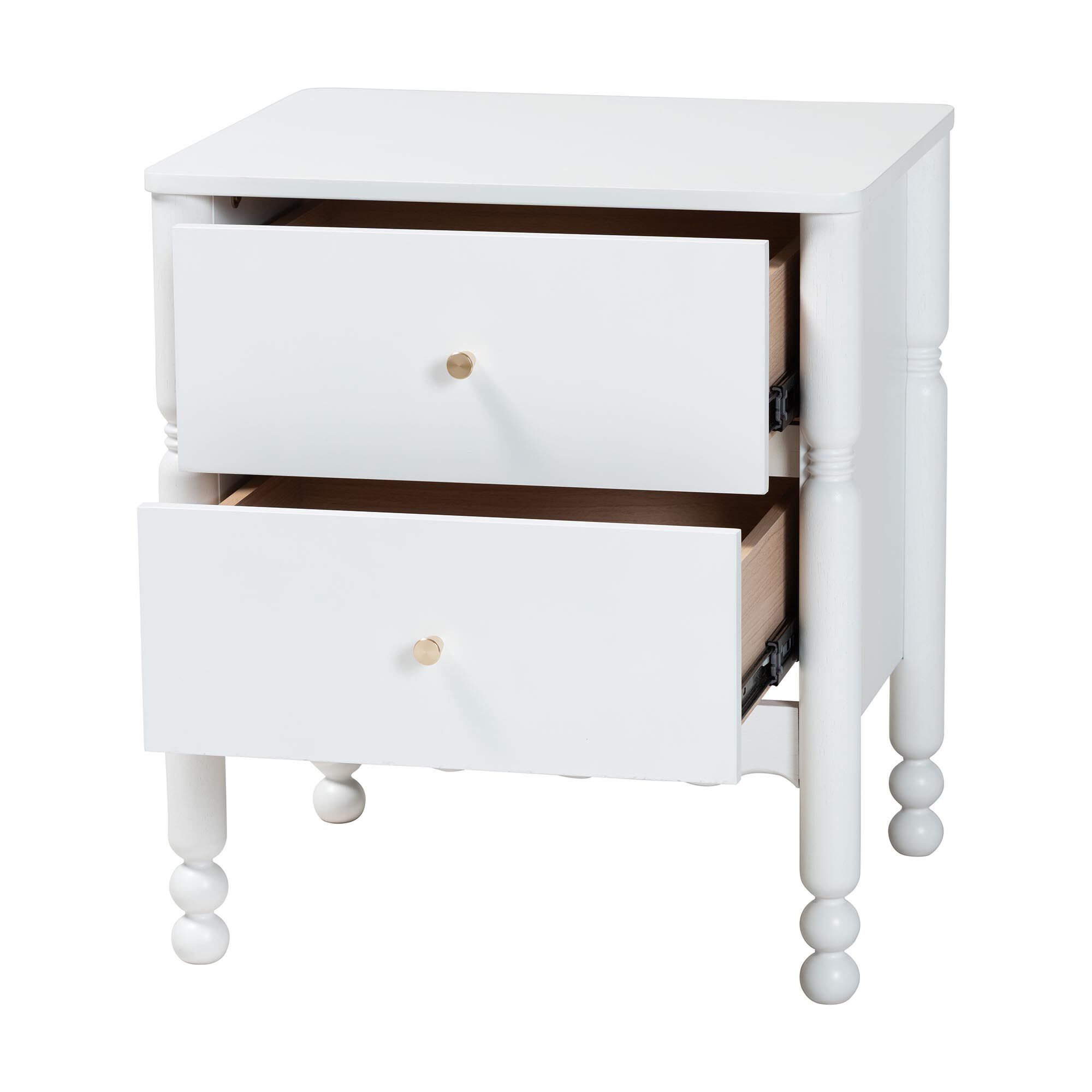 Hoffman Nightstand, WHITE, alternate image number 2