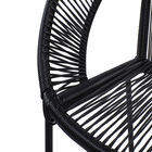 Black Metal Contemporary Outdoor Chair, , alternate image number 3