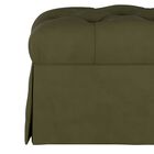 Velvet Skirted Storage Bench, , alternate image number null