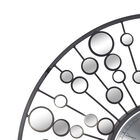 Black Glam Metal Wall Clock, , alternate image number null