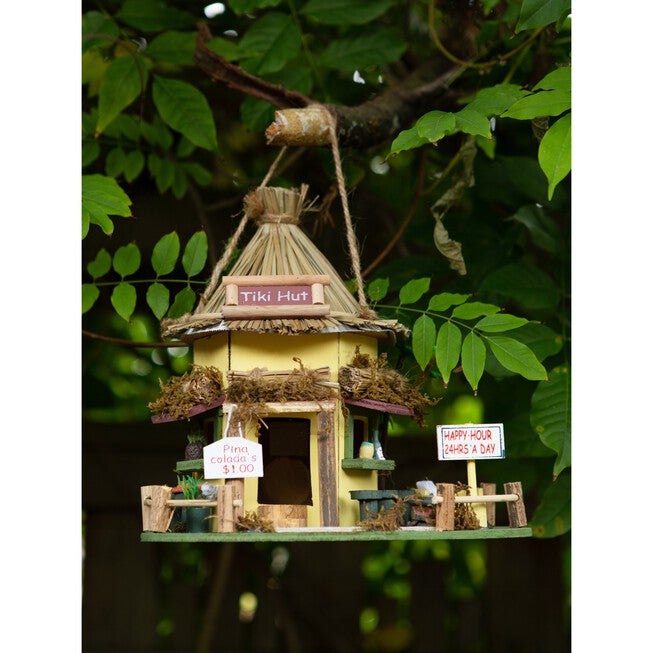 Tropical Tiki Hut Birdhouse, , alternate image number null