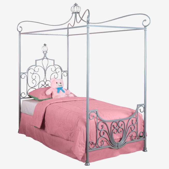 Princess Rebecca "Sparkle Silver" Canopy Twin Size Bed (P01 frame sold separately), , on-hover image number null