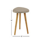 Grey Wood Modern Outdoor Accent Table, , alternate image number null