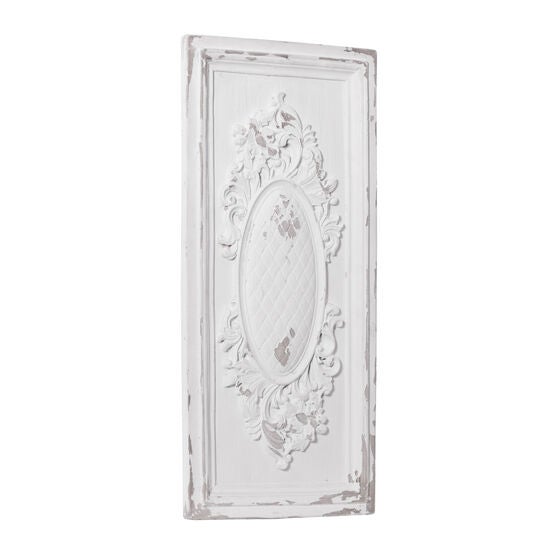 White Vintage Ornamental Fiberglass Wall Décor, , alternate image number null