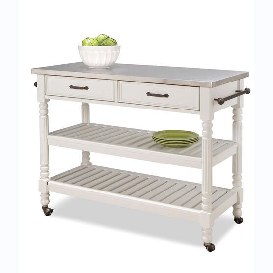The Savannah Kitchen Cart, WHITE, hi-res image number null