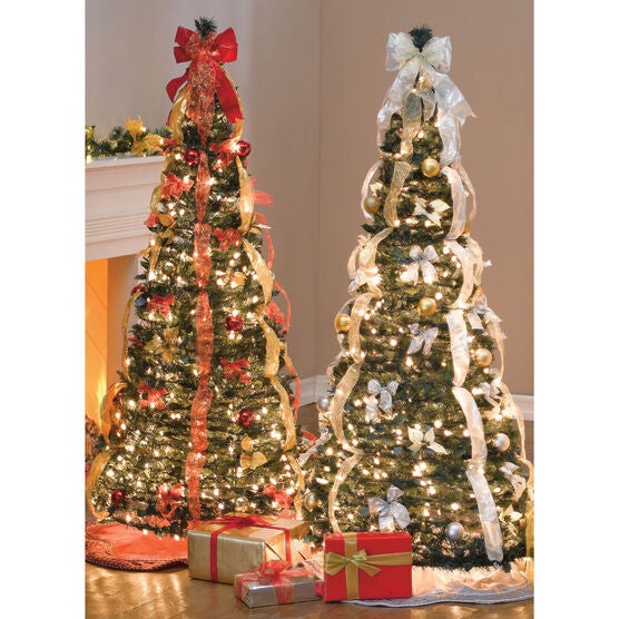 7½ ft. Pre-Lit Pop-Up Christmas Tree with Remote | Brylane Home