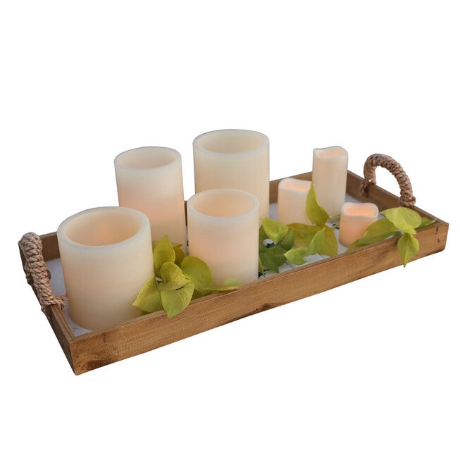 Set of 3 Battery Operated LED Candles, , alternate image number null