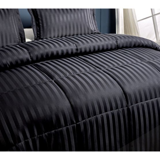 Kathy Ireland 3-PC Reversible Down Alternative Comforter, Black, , on-hover image number null