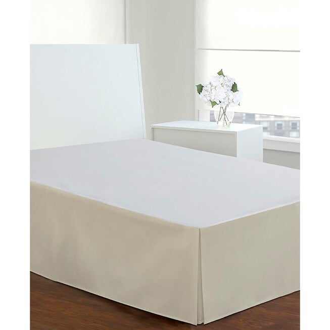 Luxury Hotel Classic Tailored 14 inches Drop Ivory Bed Skirt, , on-hover image number 1