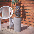 Beige Cement Modern Outdoor Accent Table, , alternate image number null