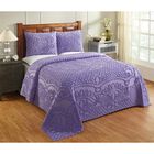 Trevor Collection Tufted Chenille Bedspread Set , LAVENDER, hi-res image number null