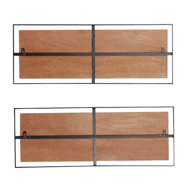 Set Of 2 Brown Metal Farmhouse Wall Décor, , alternate image number null