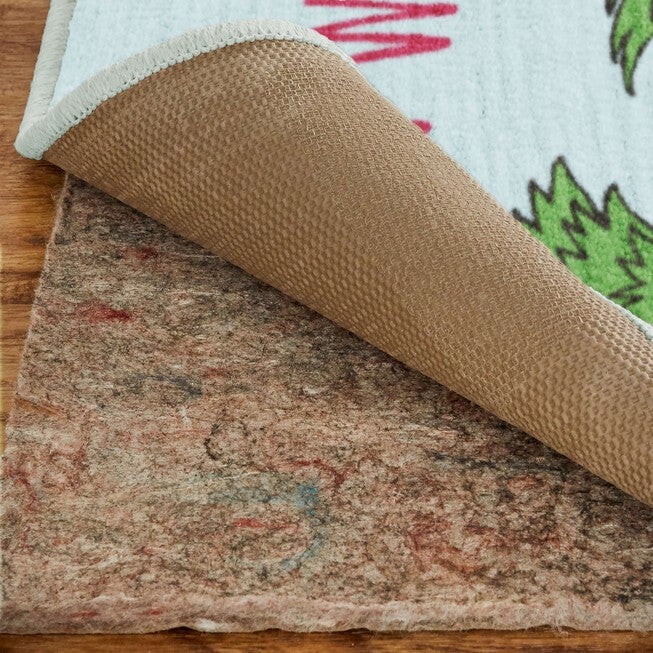 Christmas Trees Light Blue Kitchen Rug, , alternate image number 2