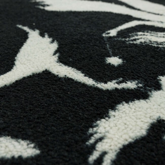 Witch Trio Black Kitchen Rug, , alternate image number 3