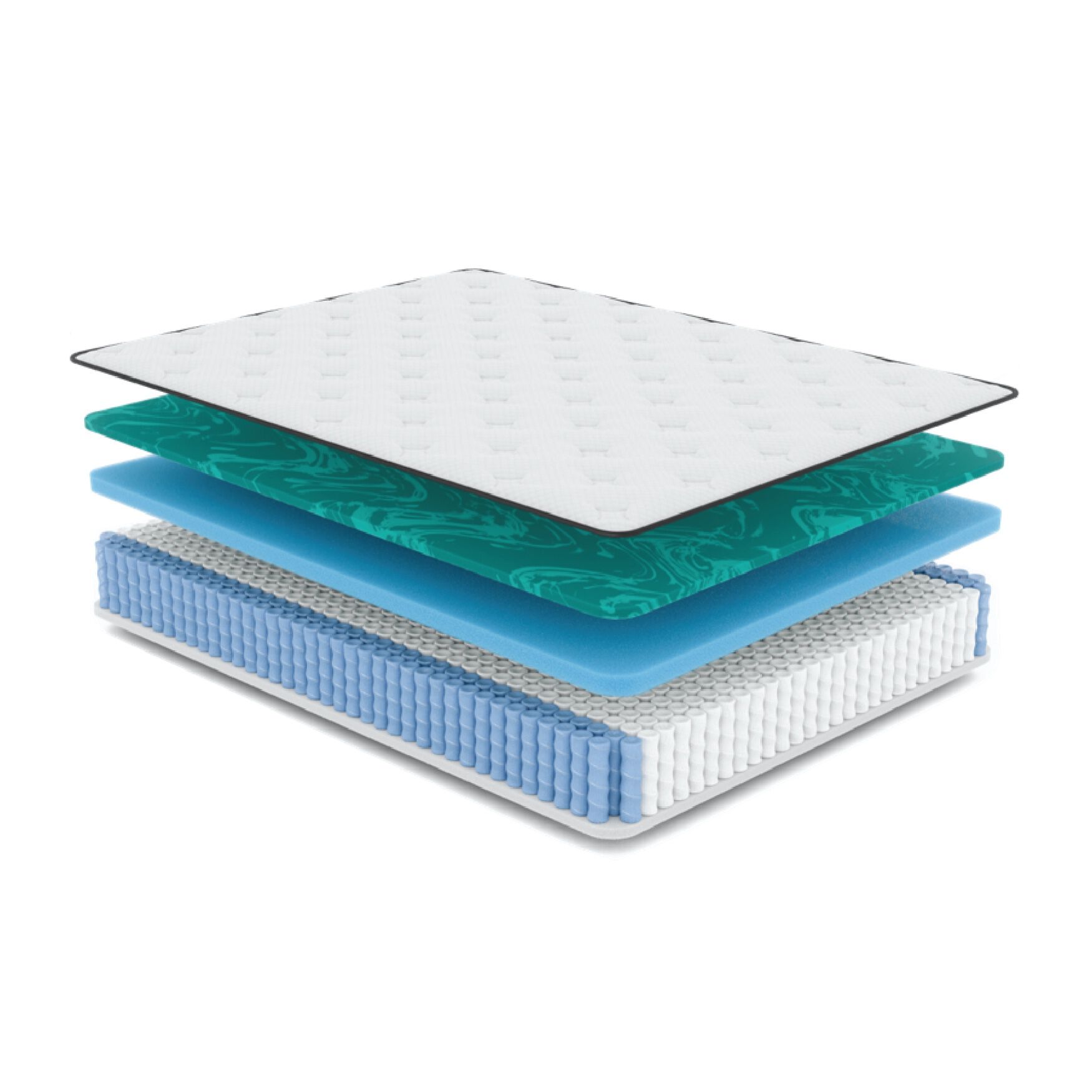 11 inches Gel Memory Foam Quilted Hybrid, Medium, Full Mattress, , on-hover image number 1