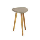 Grey Wood Modern Outdoor Accent Table, , on-hover image number 1