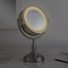 Round Dual-Sided Lighted Vanity Mirror 8X/1X, , alternate image number null